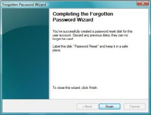 completing forgotten password wizard